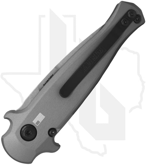 Kershaw Launch 12 7125GRY - Grey Aluminum, Carbon Fiber Inlay, Stonewashed