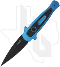 Kershaw Launch 12 7125TEALBLK - Teal Aluminum, Carbon Fiber Inlay, Black