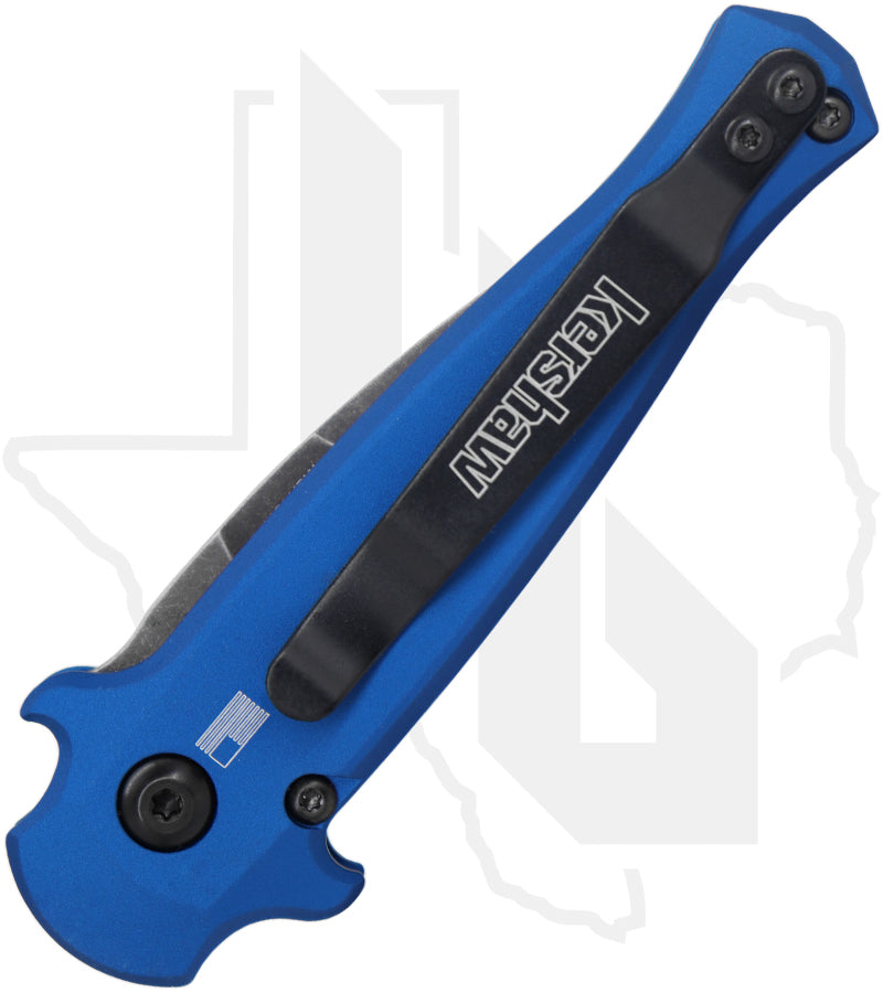 Kershaw Launch 12CA 7130BLUBW - Blue Aluminum, Carbon Fiber Inlay, Blackwashed