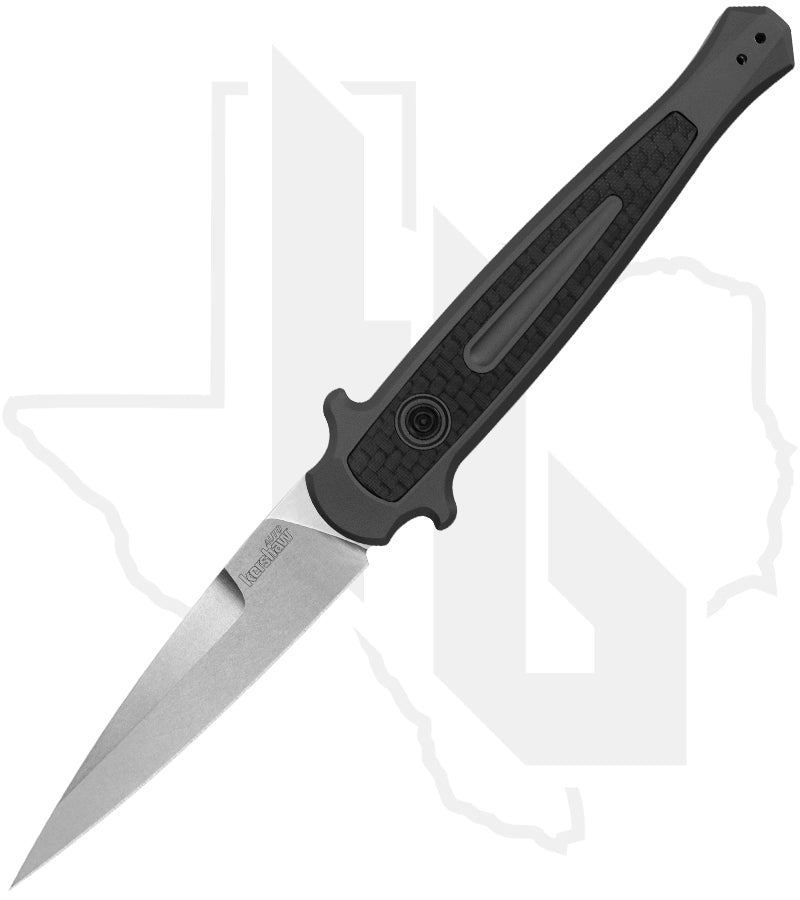 Kershaw Launch 8 7150 - Gray Aluminum, Carbon Fiber, Stonewashed