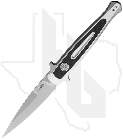 Kershaw Launch 8 7150RAW - Raw Aluminum, Carbon Fiber, Stonewashed