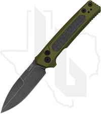 Kershaw Launch 22 7205 - OD Green Aluminum, Black Micarta Inlay, Blackwashed