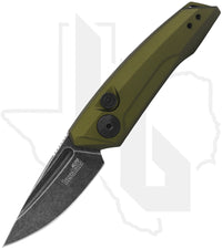 Kershaw Launch 9 7250OLBW - OD Green Aluminum, Blackwashed