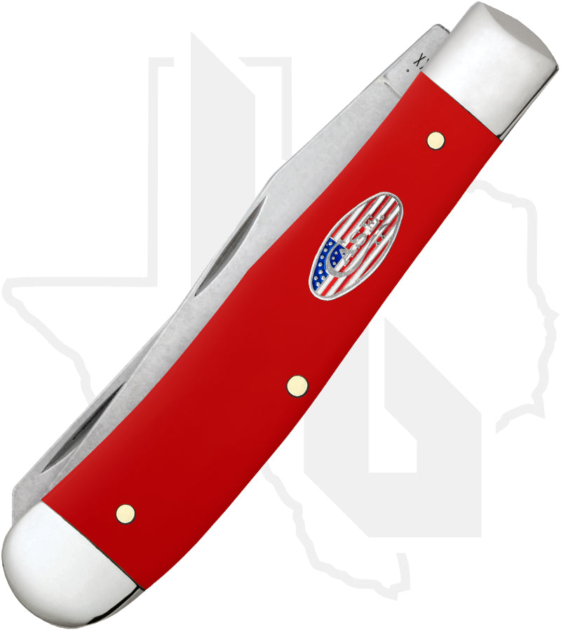 W.R. Case Trapper 73930 - American Workman, Red Synthetic, Smooth (4254 CS)
