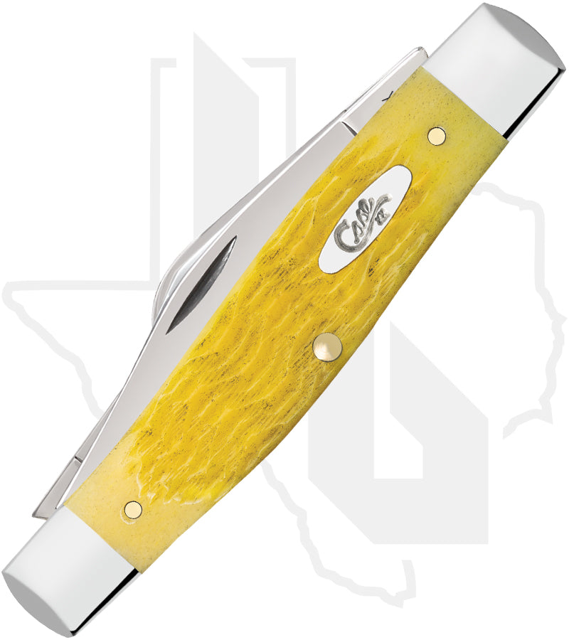 W.R. Case Large Stockman 75311 - Yellow Bone, Platts Jig (6375 SS)