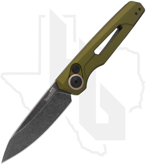 Kershaw Launch 11 7550OL - OD Green Aluminum, Blackwashed