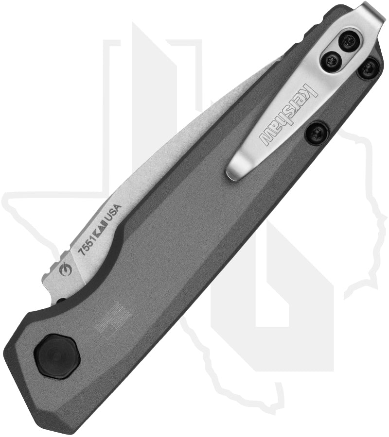 Kershaw Launch 18 7551 - Gray, Stonewash