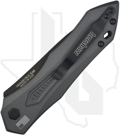Kershaw Launch 6 7800GRYBLK - Gray Aluminum, Black Cerakote