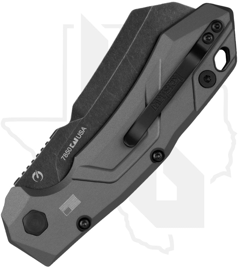 Kershaw Launch 14 7850 - Grey Aluminum, Carbon Fiber, Blackwashed