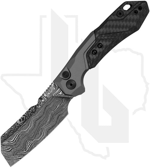 Kershaw Launch 14 7850BLKDAM - Black Aluminum, Carbon Fiber, Damascus
