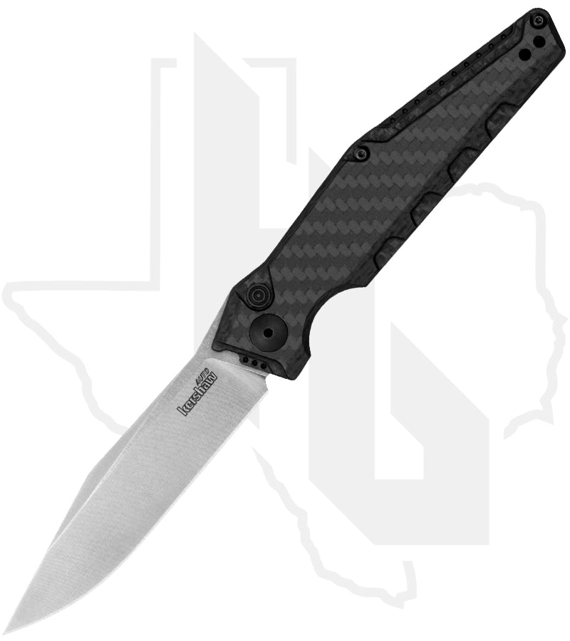 Kershaw Launch 7 7900CF - Black Aluminum, Carbon Fiber, Stonewashed