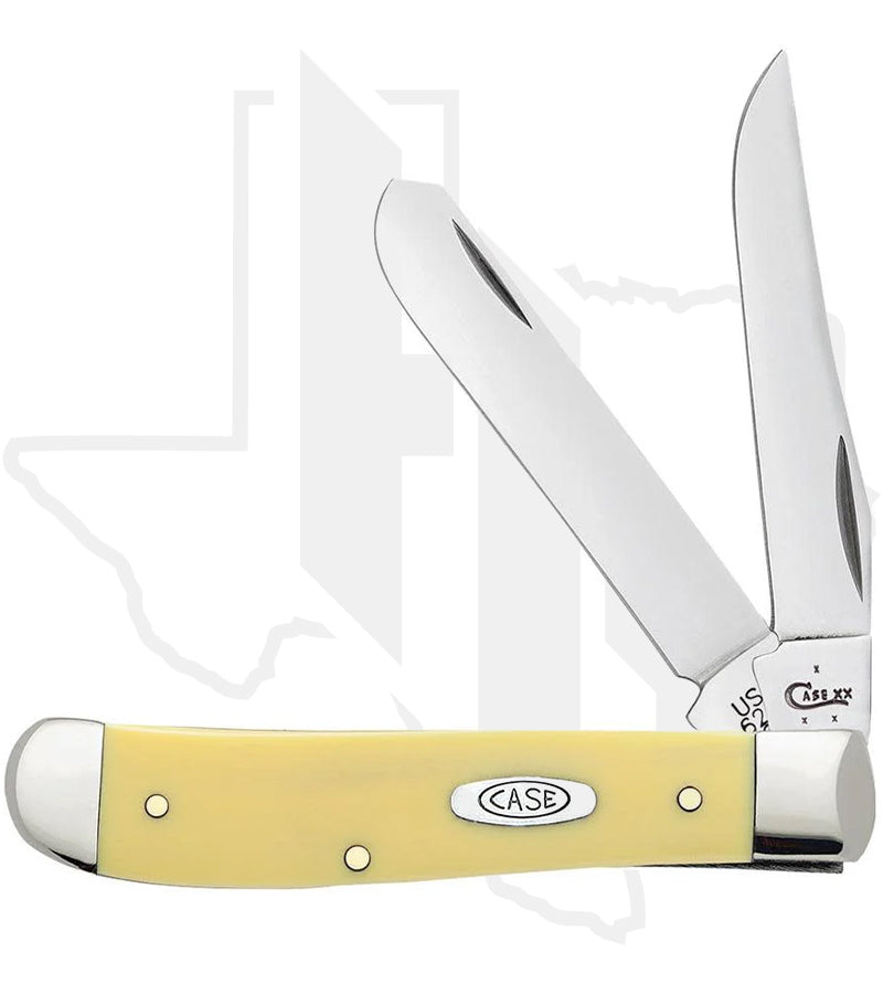 W.R. Case Mini Trapper 80029 - Yellow Synthetic, Smooth (3207 SS)