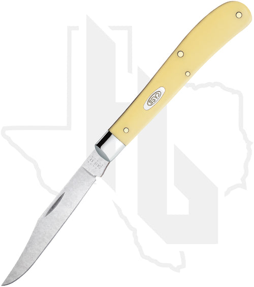 W.R. Case Slimline Trapper 80031 - Yellow Synthetic, Smooth (31048 SS)