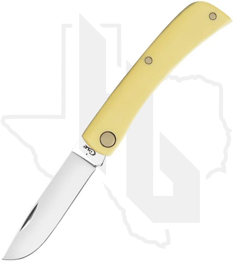 W.R. Case Sod Buster Jr 80032 - Yellow Synthetic, Smooth (3137 SS)