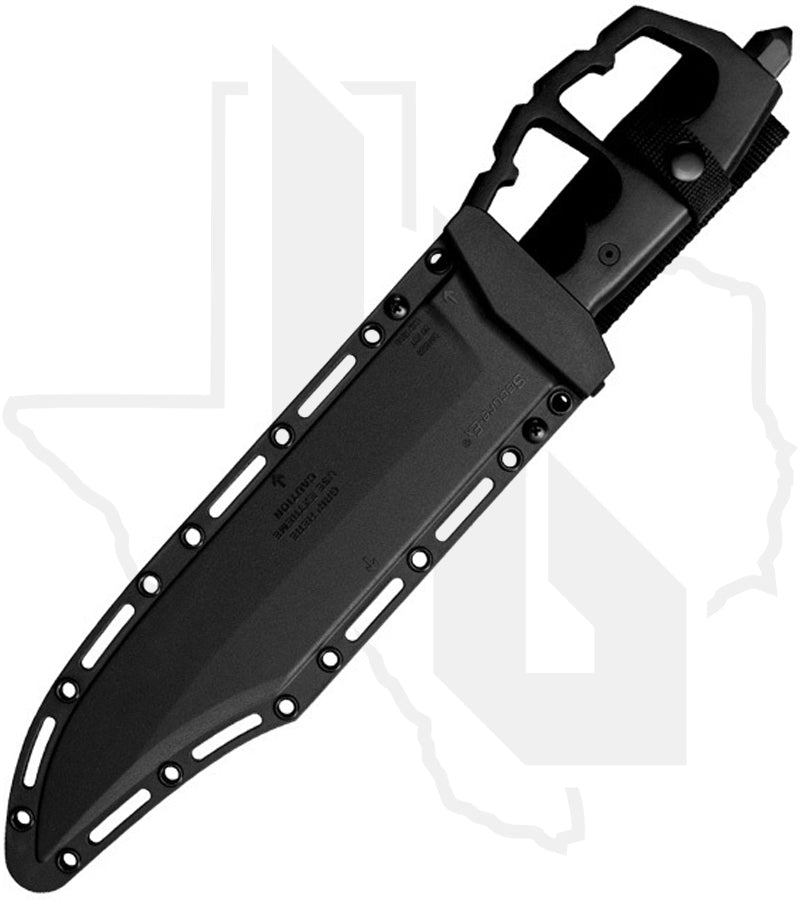 Cold Steel Chaos Bowie 80NTB - Black Aluminum, Black