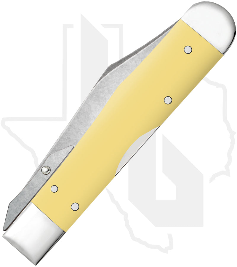 W.R. Case Cheetah Cub 81086 - Yellow Synthetic, Smooth (311 1/2L SS)