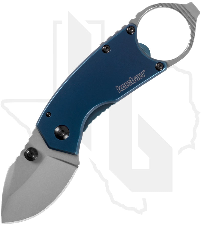 Kershaw Antic 8710 - Blue Stainless Steel, Bead Blasted