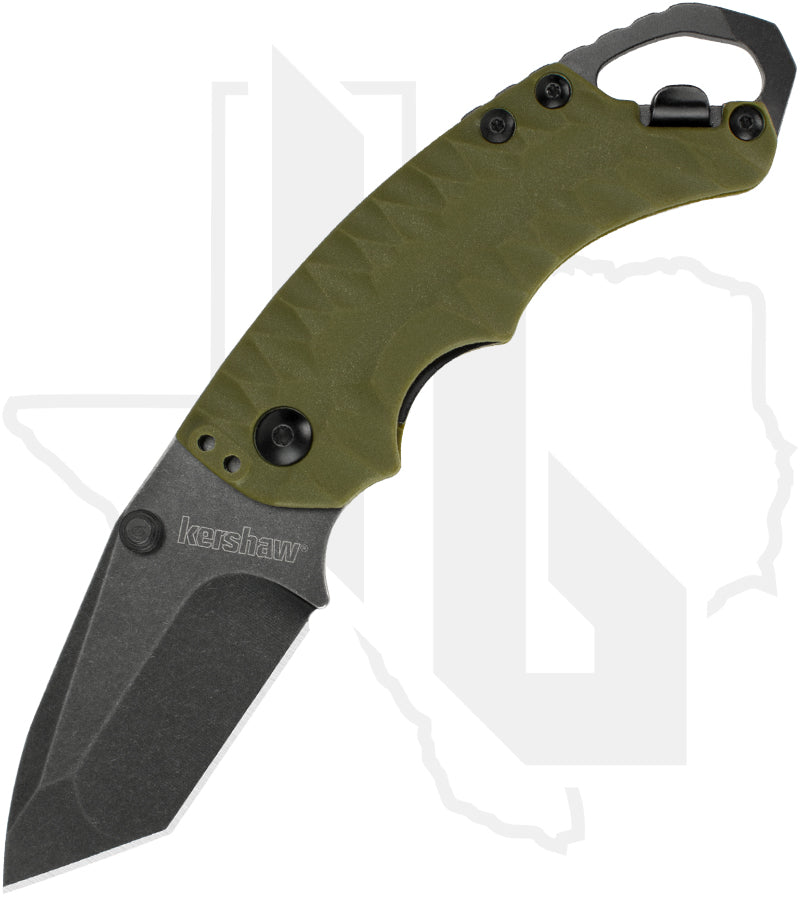Kershaw Shuffle II 8750TOLBW - Olive GFN, Blackwashed