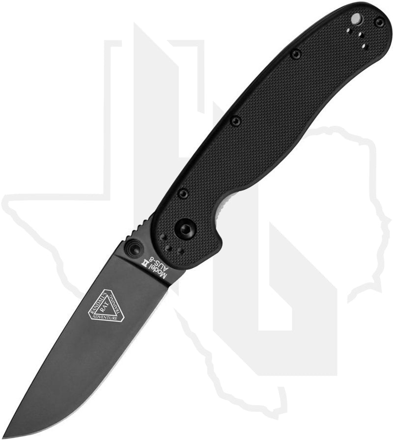 Ontario Knife Co. Rat II 8861 - Black Nylon, Black