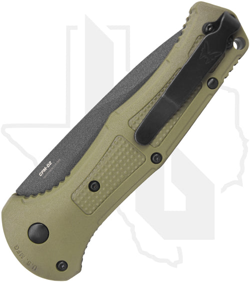 Benchmade Black Class Claymore 9070BK-1 - Ranger Green Grivory, Cobalt Black Cerakote