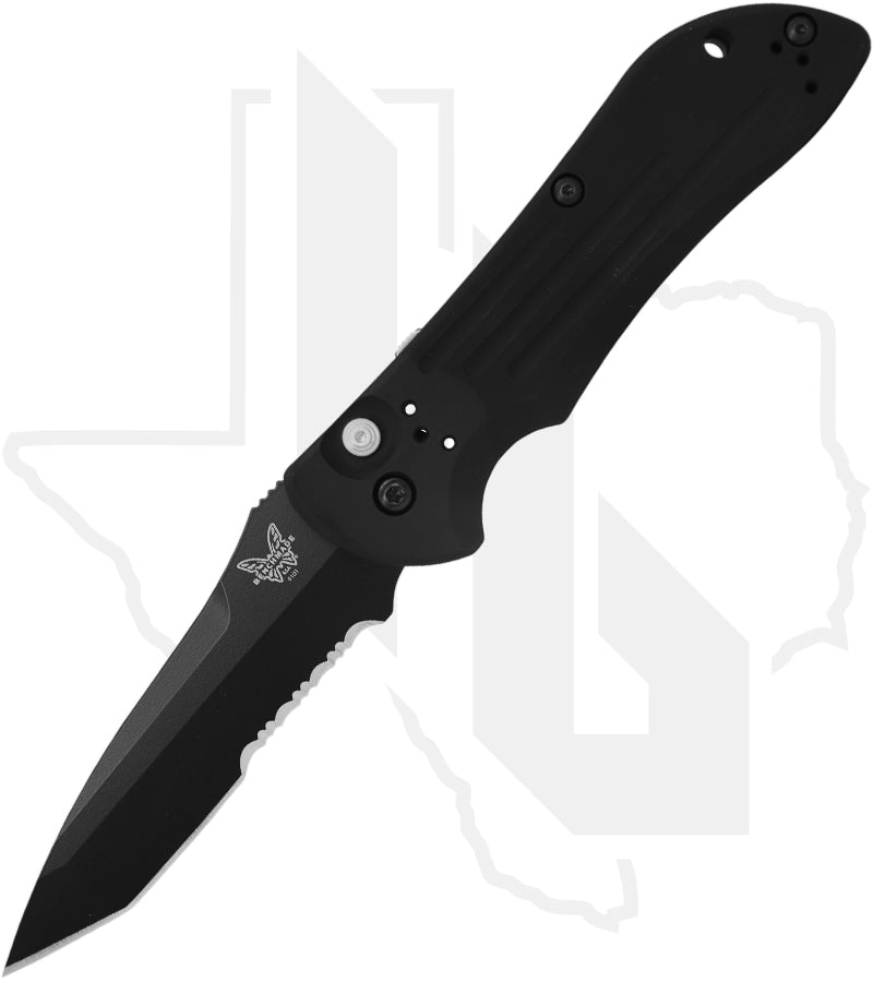 Benchmade Black Class Auto Stryker 9101SBK - Serrated, Black