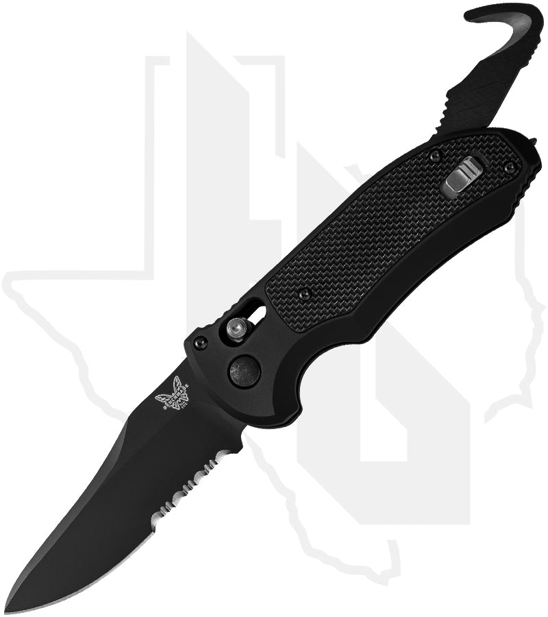 Benchmade Black Class Auto Triage 9170SBK - Serrated