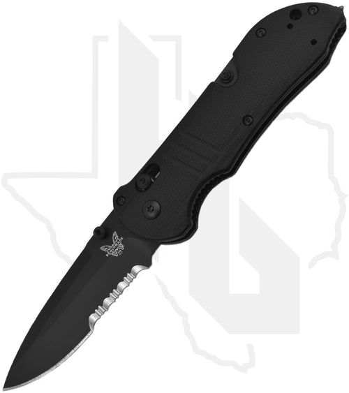 Benchmade Black Class Tactical Triage 917SBK - Black G-10, Black Cerakote