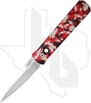 Pro-Tech Godfather 921-SATIN-CTC - Crimson Tiger Camo Aluminum, Satin, Mother of Pearl Button