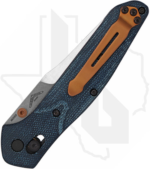 Benchmade Blue Class Osborne 940-04 - Blue Denim Micarta