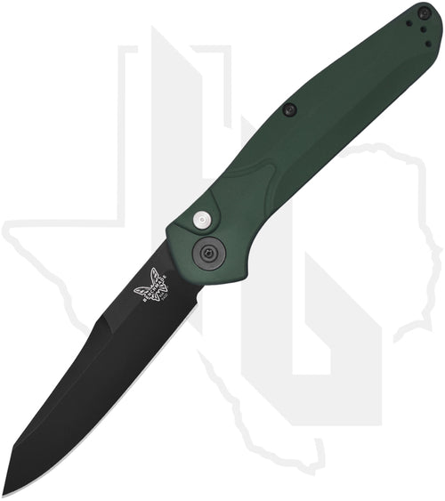 Benchmade Black Class Auto Osborne 9400BK - Green Aluminum