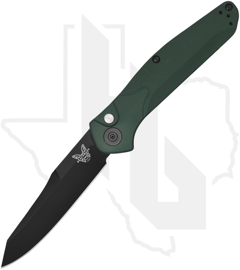 Benchmade Black Class Auto Osborne 9400BK - Green Aluminum