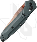 Benchmade Blue Class Osborne 940FE-2601 - Taiga Green Aluminum, FDE Battlewashed PVD