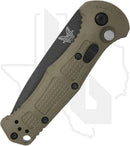Benchmade Black Class Mini Claymore 9570BK-1 - Ranger Green Grivory, Cobalt Black Cerakote