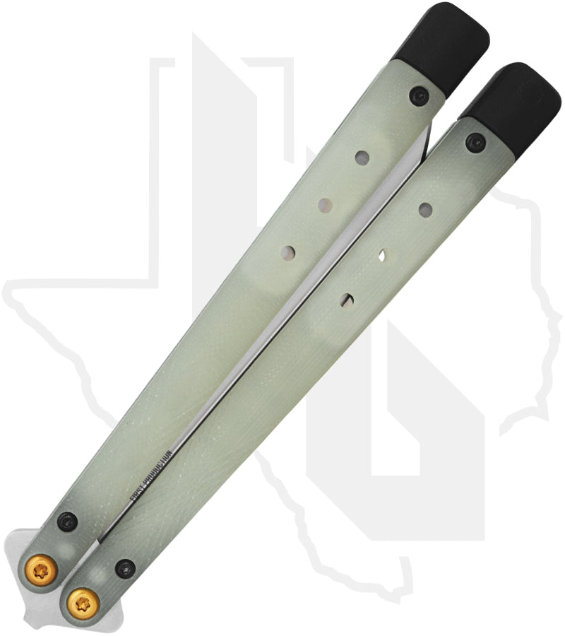 Benchmade Blue Class Necron Balisong 99 - Jade G-10