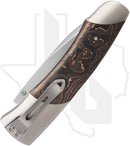 William Henry Studio A200-6 - Blasted Titanium, Copper Swirl Carbon Fiber, Blasted