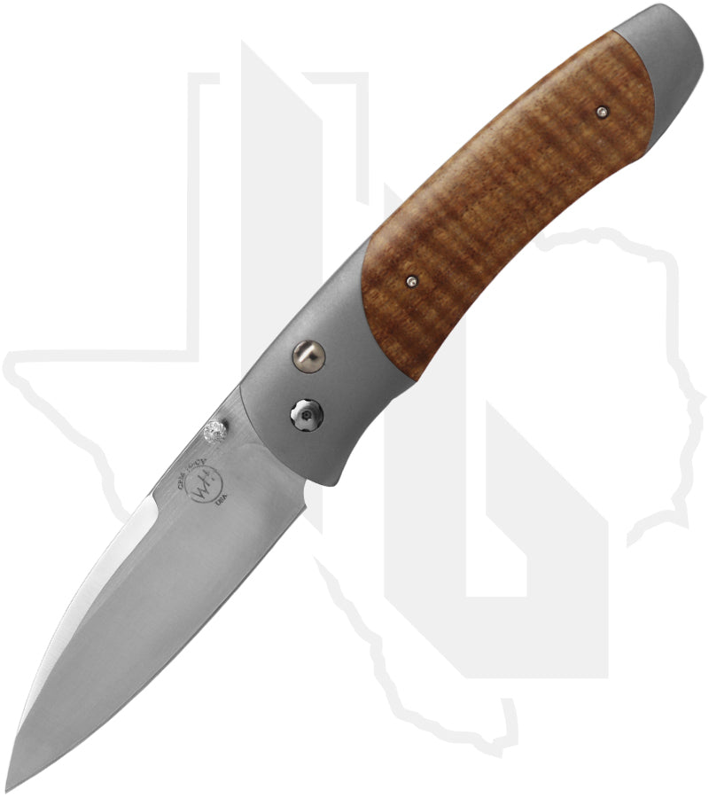William Henry Studio A300-13 - Blasted Titanium, Curly Koa, Satin