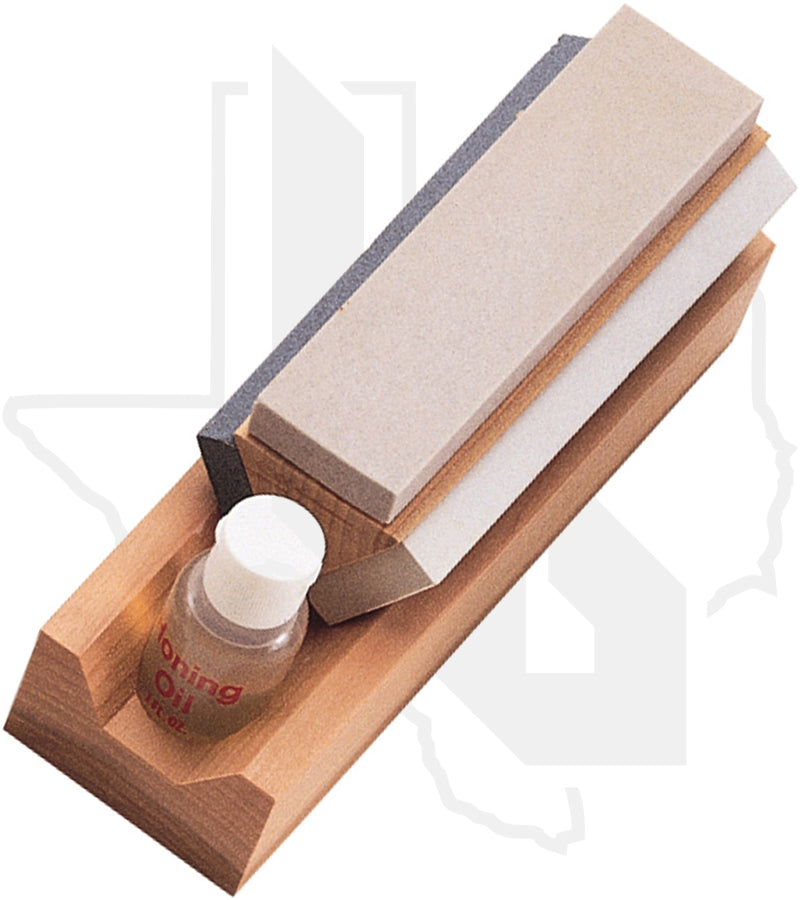 Marble's Outdoors Tri-Hone 6 in. Sharpening Stones AC21 - Coarse, Medium, Fine
