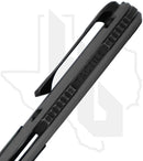 Tactile Knife Co. Archer ARCHER-HOB-EXC-TI - Milled Ridged Titanium, Teal TechnoCarbo Inlay, Titanium Back Spacer, HOB Exclusive