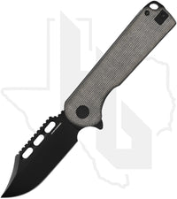 Voyage Bladeworks Avius Clip Point AVIUS-MIC-CLIP - Black Micarta, Titanium, Black PVD