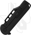 Voyage Bladeworks Avius Clip Point AVIUS-MIC-CLIP - Black Micarta, Titanium, Black PVD