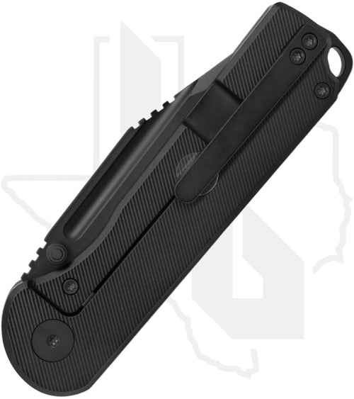 Voyage Bladeworks Avius Drop Point AVIUS-MIC-DP - Black Micarta, Titanium, Black PVD