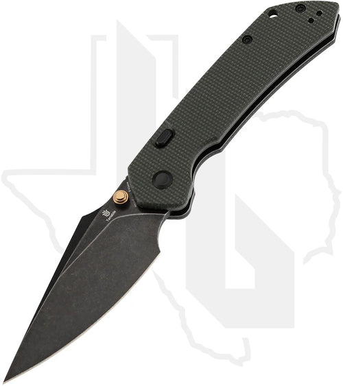 Tenable Fenrir B1034H4 - Green Micarta, Blackwashed