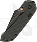 Tenable Fenrir B1034H4 - Green Micarta, Blackwashed