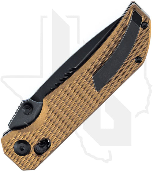 Tenable Eaglestrike B1095V5 - Bronze Anodized Aluminum, Diamond Pattern, Black Stonewashed
