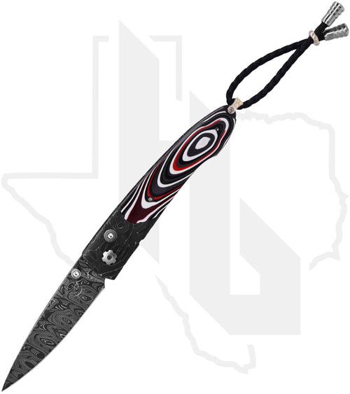 William Henry Studio B10 Throttle B10THROTTLE - X-Out Damascus, Fordite, Hornets Nest Damascus