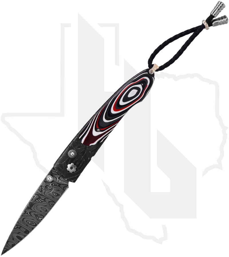 William Henry Studio B10 Throttle B10THROTTLE - X-Out Damascus, Fordite, Hornets Nest Damascus