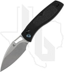 Tenable Heron B2124V4 - Black G-10, Diamond Pattern, Stonewashed