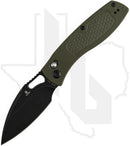 Tenable Heron B2124V5 - Olive Green G-10, Diamond Pattern, Blackwashed