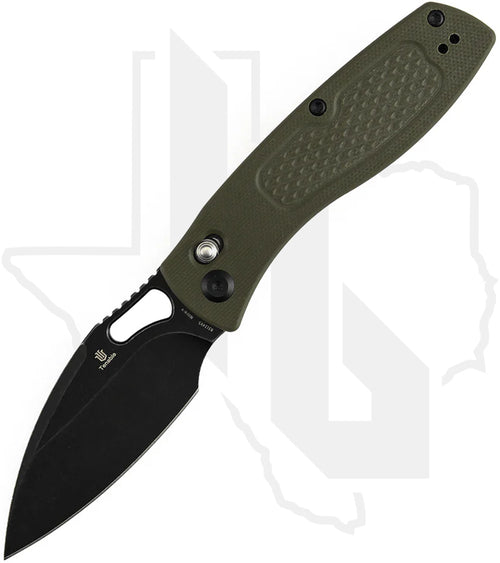 Tenable Heron B2124V5 - Olive Green G-10, Diamond Pattern, Blackwashed