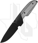 Matsey Knives Basilisk - DLC Titanium w/ Black Micarta Inlays, DLC